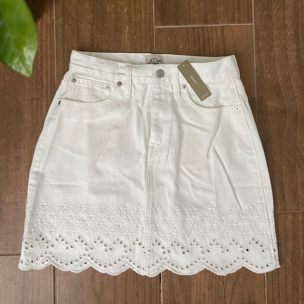 JCrew Denim Skirt Size 24 NWT